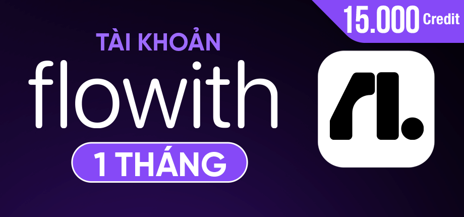 Flowith AI (15.000 Credit) 1 tháng - Tài khoản